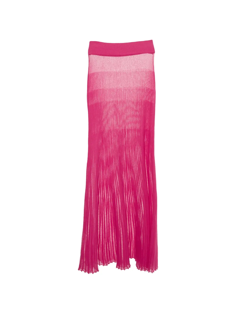 Jacquemus Pre-Owned ribbed maxi skirt - Rosa