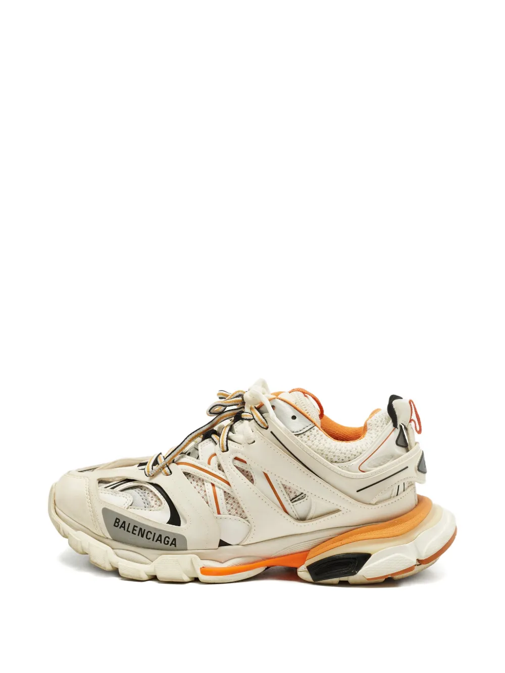 Balenciaga Pre-Owned lace-up round-toe sneakers – Neutrals