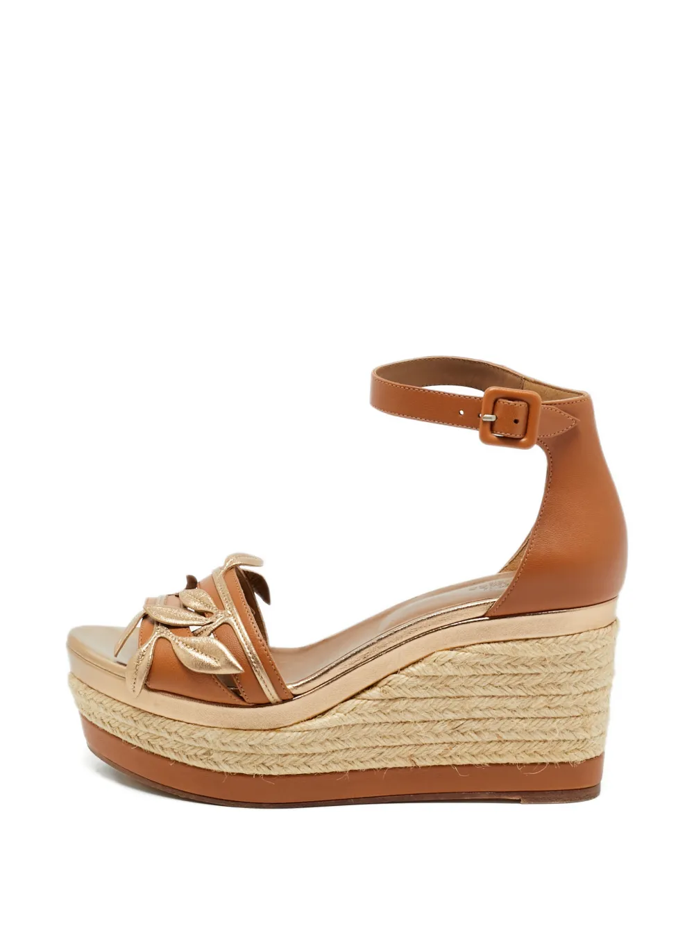 Hermès Pre-Owned Mambo platform espadrilles - Marrone