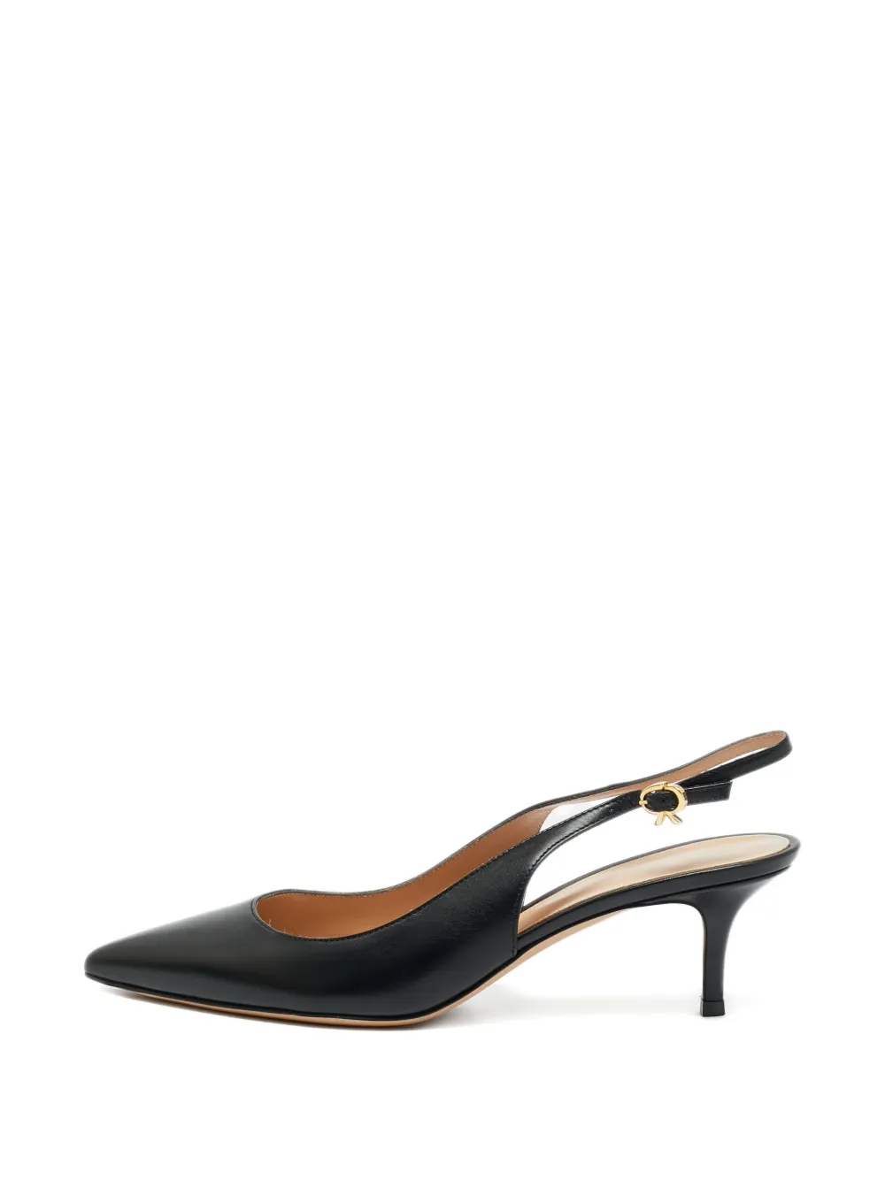 Gianvito Rossi 105mm ribbon leather pumps - Schwarz