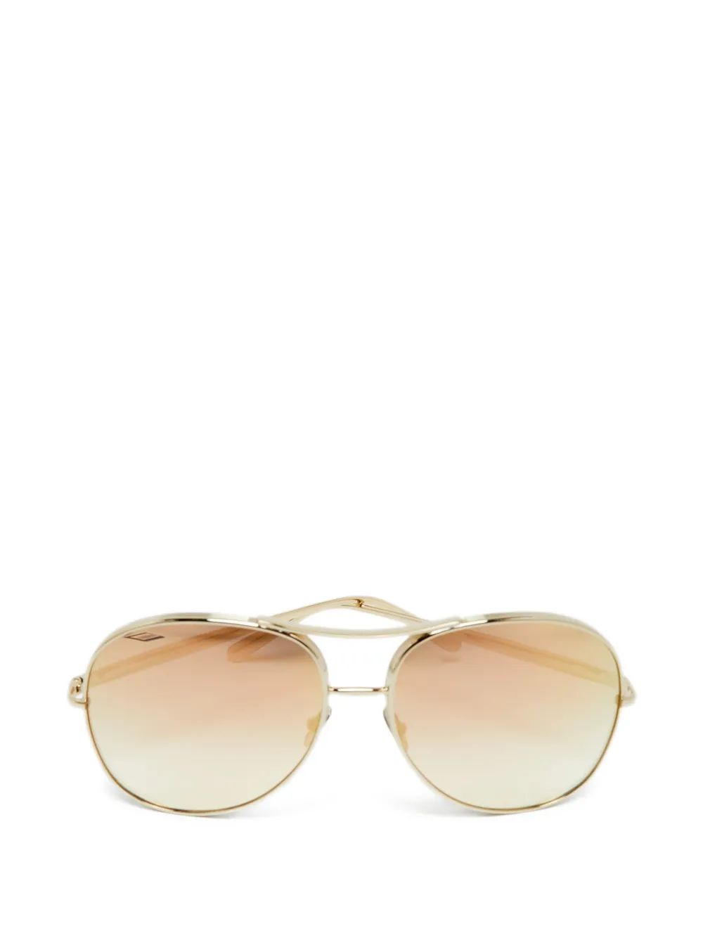 Chloé Pre-Owned oval-frame sunglasses - Oro