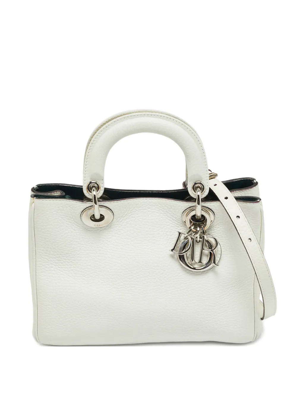 Christian Dior Pre-Owned 2015 small Diorissimo leather tote bag - Bianco