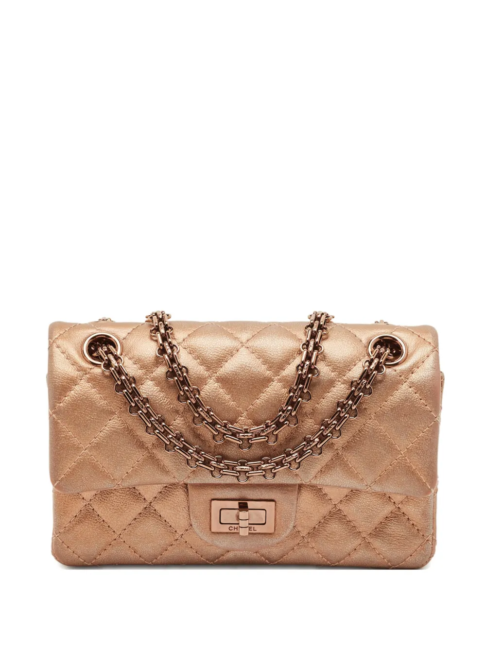 CHANEL Pre-Owned Reissue 2.55 quilted leather shoulder bag - Rosa