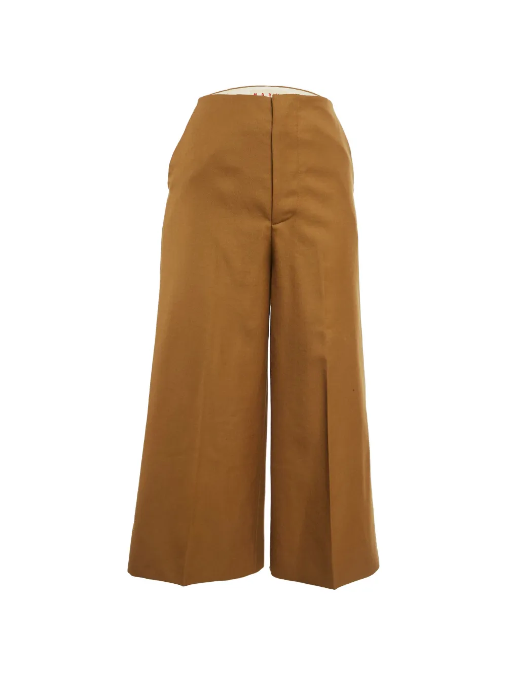 Marni Pre-Owned wool wide-leg trousers - Marrone