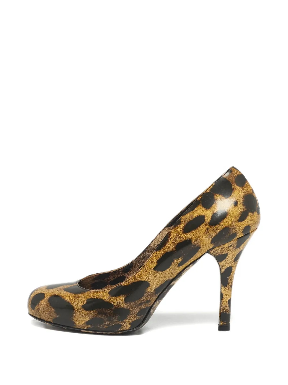 Dolce & Gabbana Pre-Owned leopard-print platform pumps - Braun