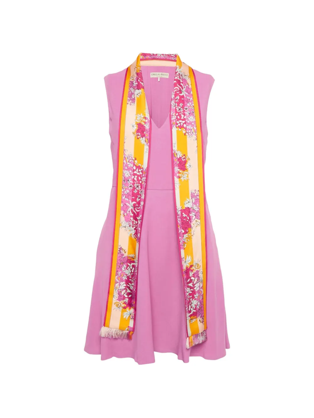 PUCCI Pre-Owned Abito corto con foulard - Rosa