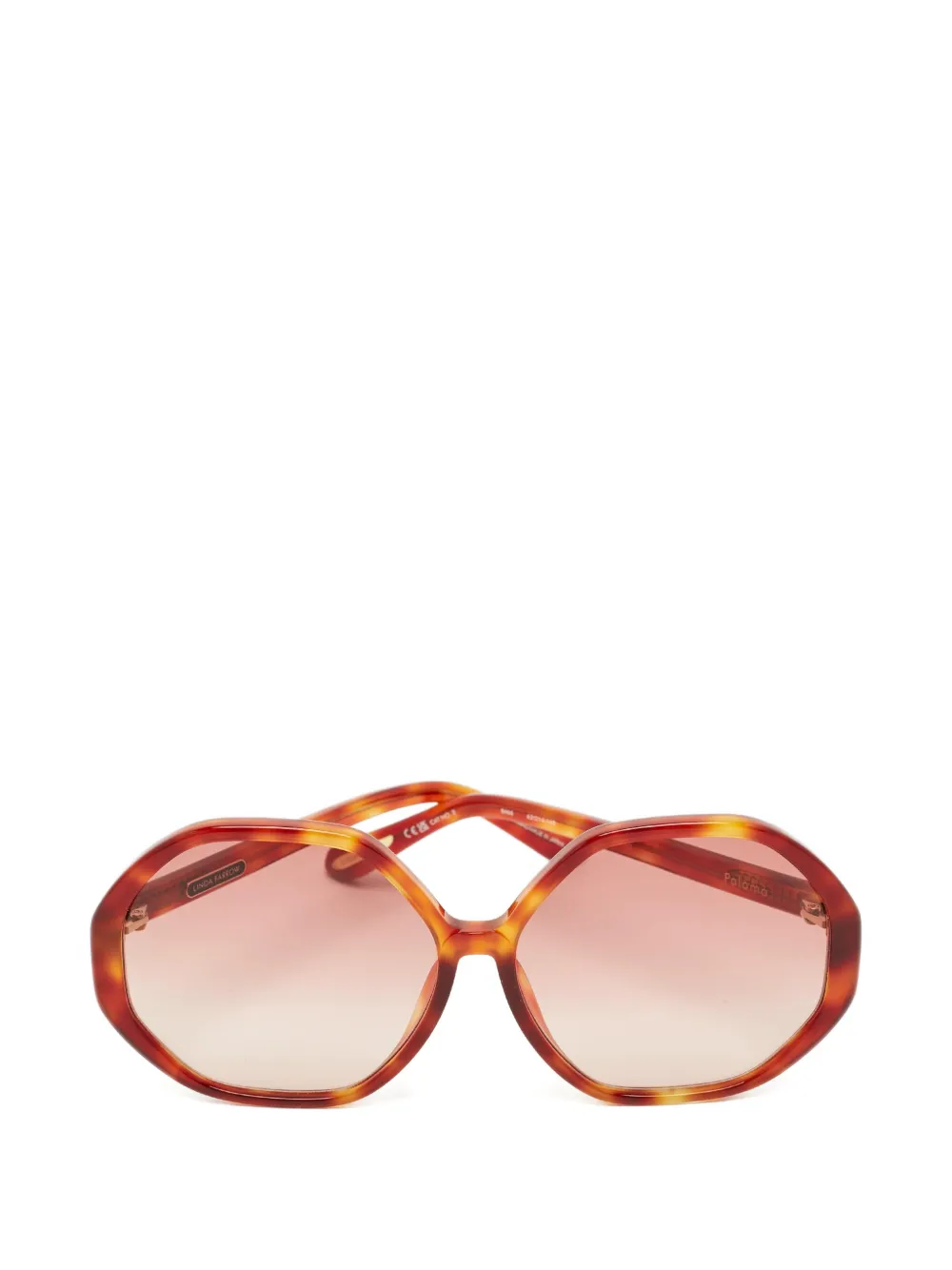 Linda Farrow Paloma oversized sunglasses - Marrone
