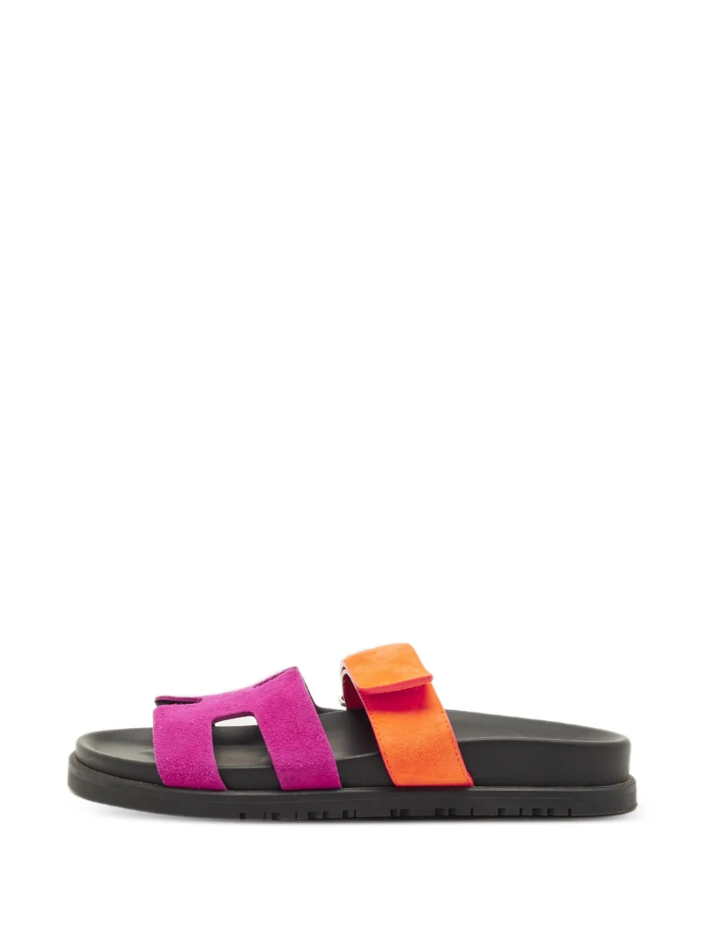 Hermès Pre-Owned Chypre suede sandals - Rosa