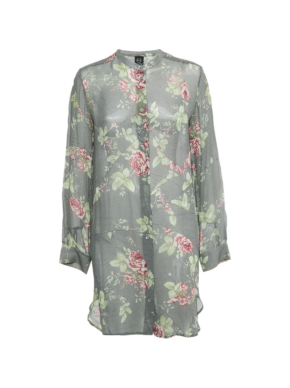 Alexander McQueen Pre-Owned silk print mini dress - Grigio