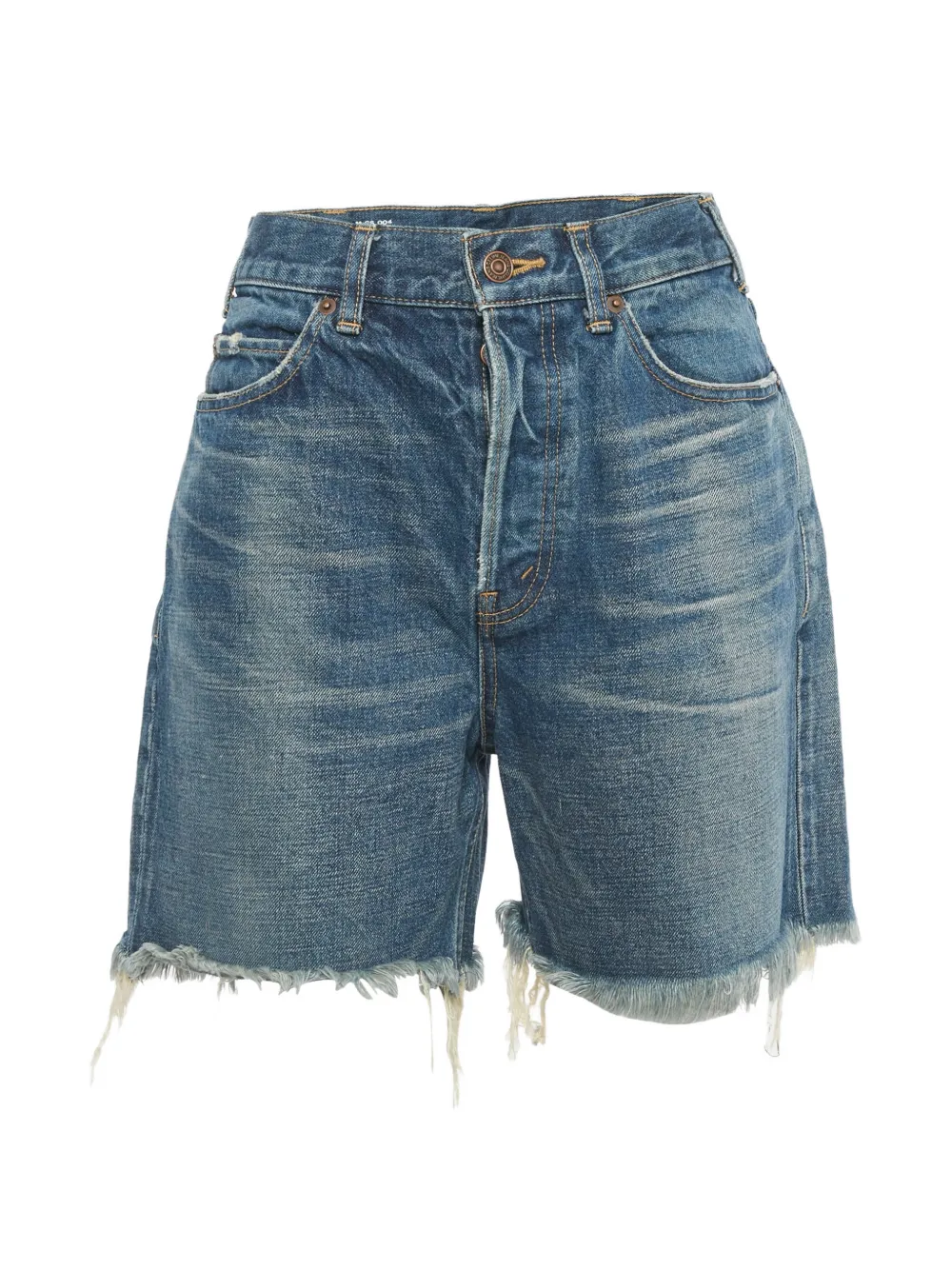 Celine Pre-Owned five-pockets denim shorts - Blu