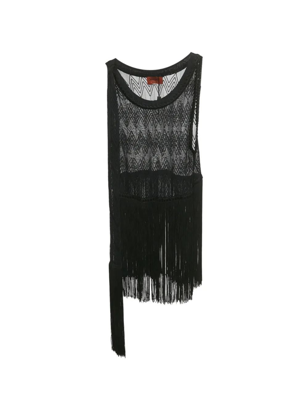 Missoni fringed knitted top - Nero