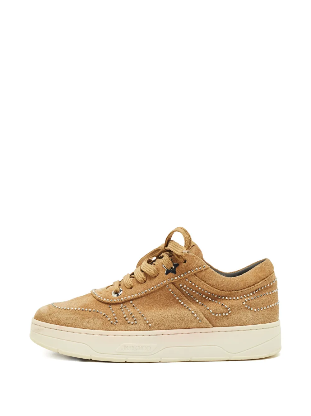 Jimmy Choo Pre-Owned suede studded sneakers - Toni neutri