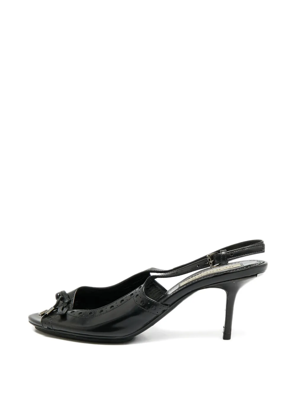 Burberry Pre-Owned brogue leather sandals - Nero
