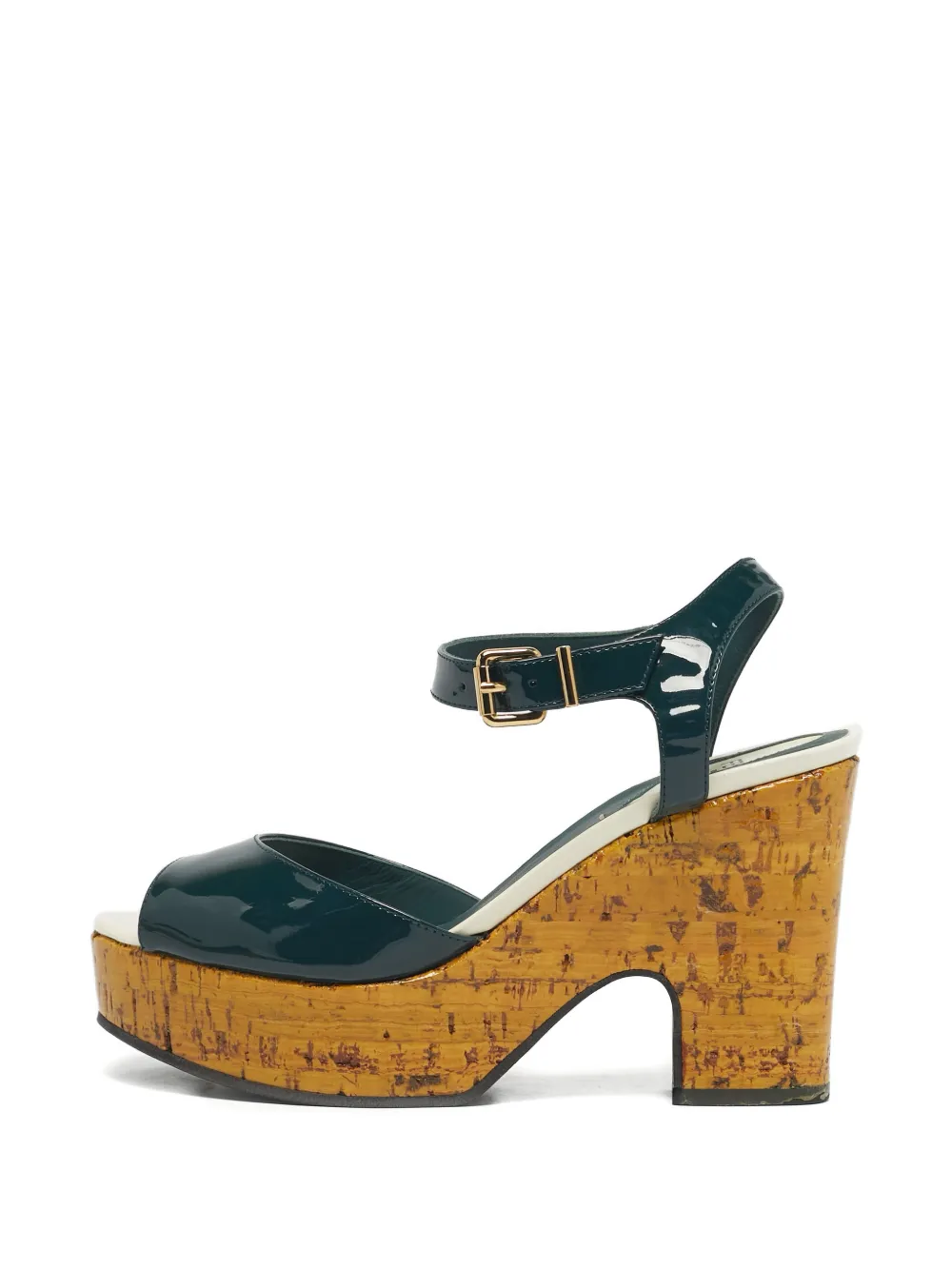 Fendi Pre-Owned open-toe buckle sandals - Verde