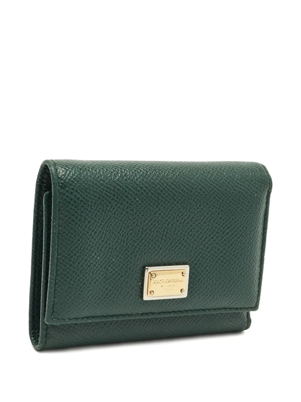Dolce & Gabbana Pre-Owned trifold leather wallet - Verde