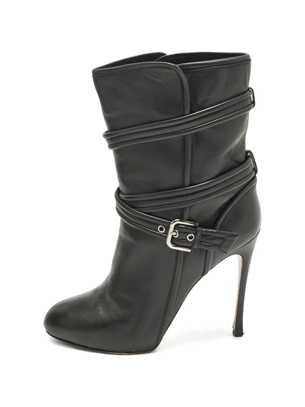 Gianvito Rossi buckle leather boots - Schwarz