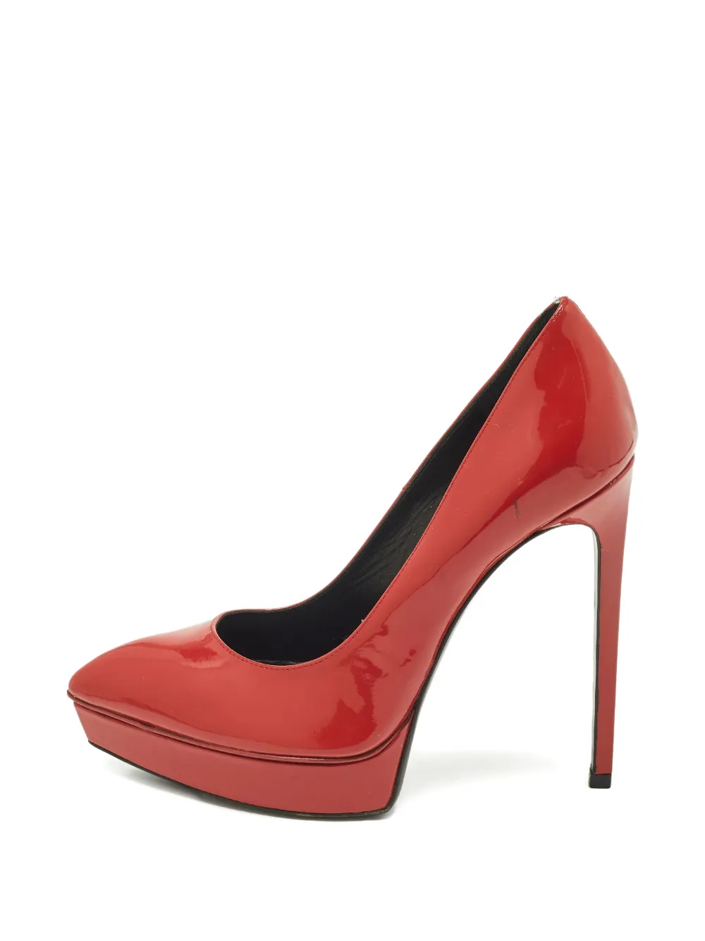 Saint Laurent Pre-Owned Janis platform pumps - Rosso