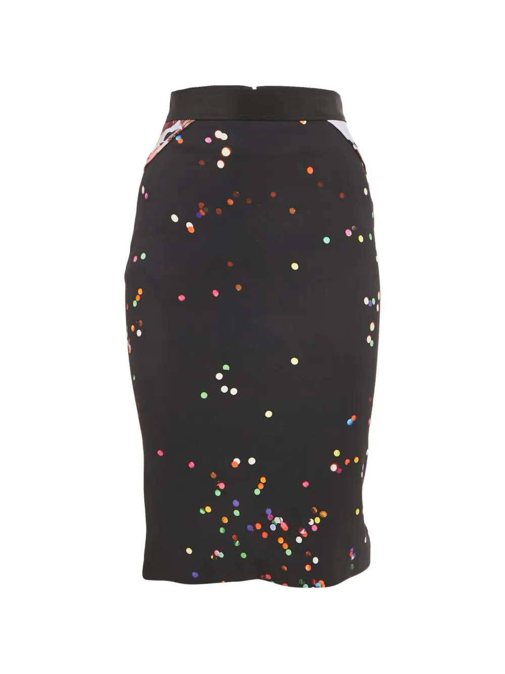 Givenchy Pre-Owned crepe dots midi skirt - Nero