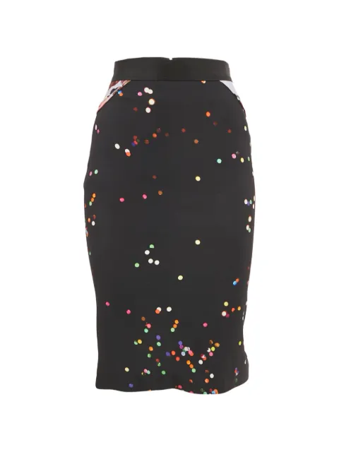 Givenchy Pre-Owned crepe dots midi skirt