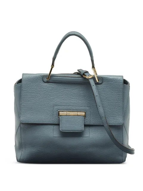 Furla leather top-handle satchel