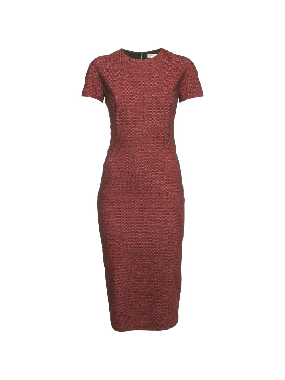 Victoria Beckham jacquard sheath dress - Rosso