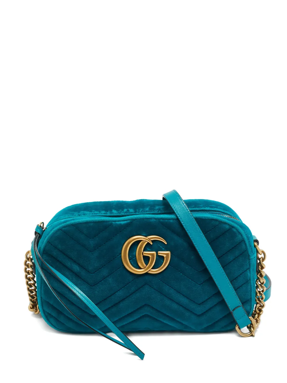 Gucci Pre-Owned GG Marmont shoulder bag - Blu