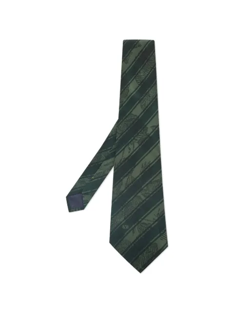 Valentino Garavani Pre-Owned silk stripe floral tie