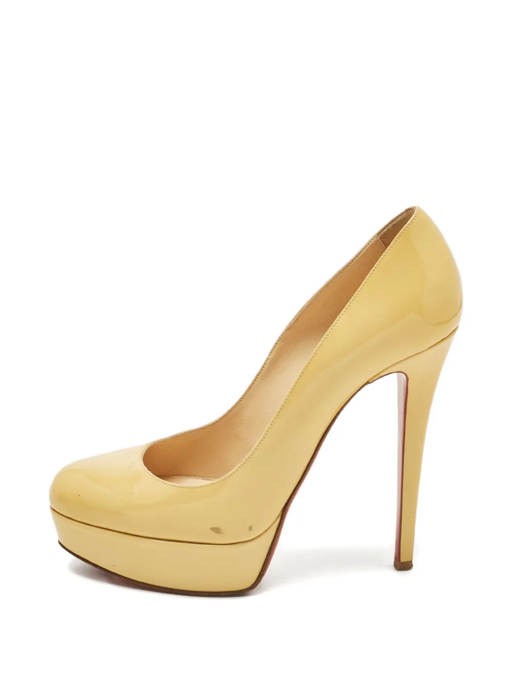 Christian Louboutin Pre-Owned Bianca platform pumps - Giallo