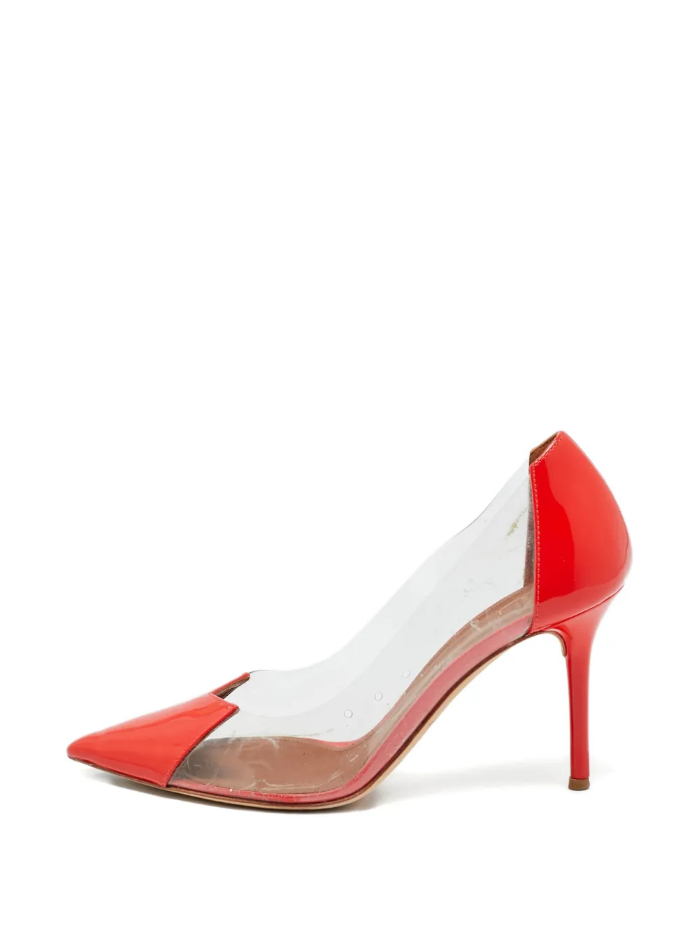 Malone Souliers transparent-panels pumps - Rosso