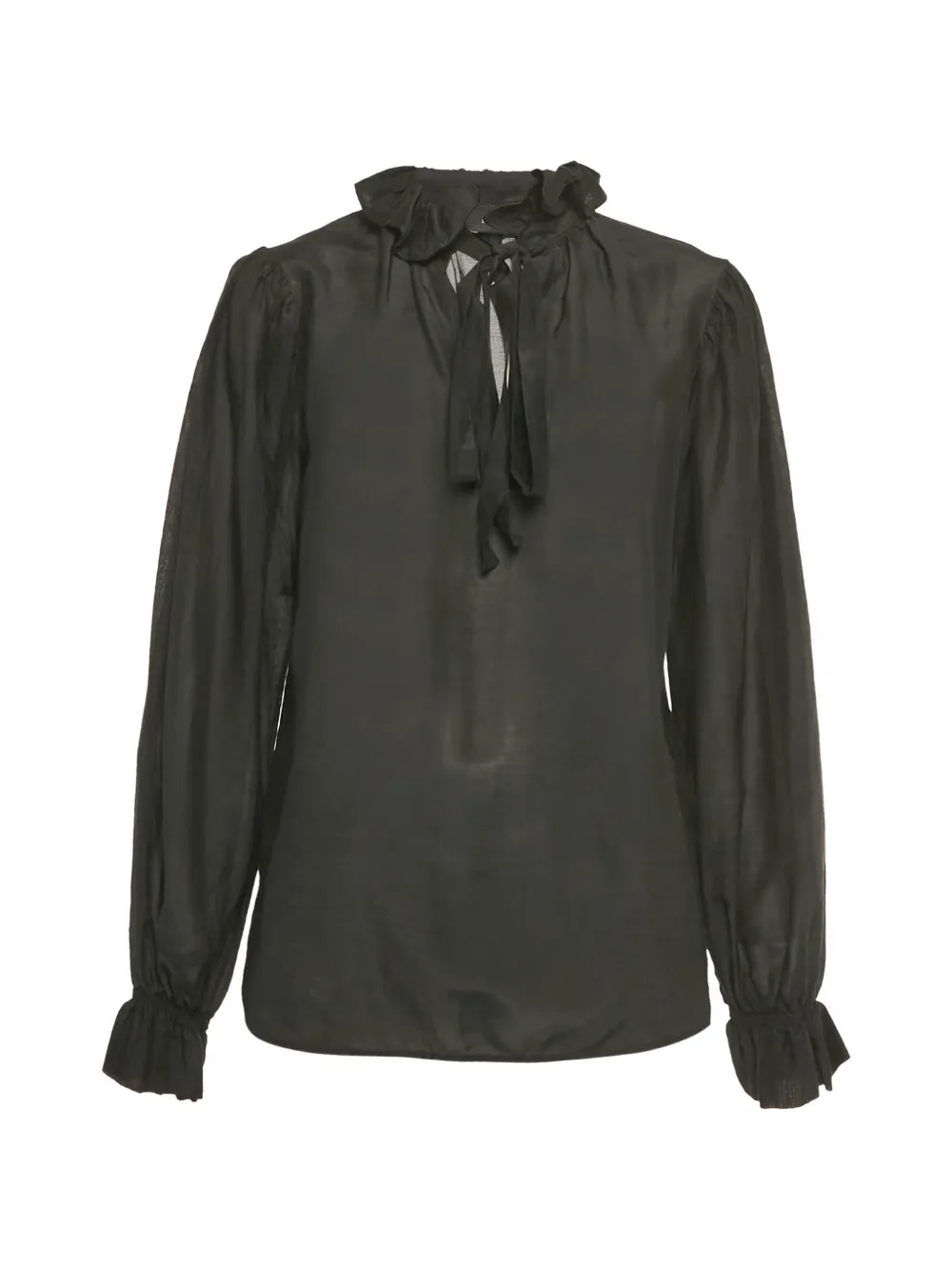 Etro Pre-Owned ruffle blouse - Nero