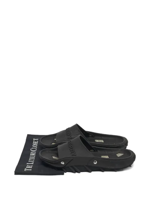 Burberry Pre-Owned Bucklow ridged-sole slides