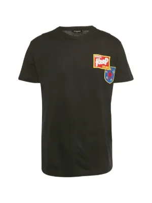 DSQUARED2 Icon-print T-shirt | Black | FARFETCH ID
