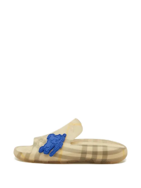 Burberry Pre-Owned check-pattern open-toe slides