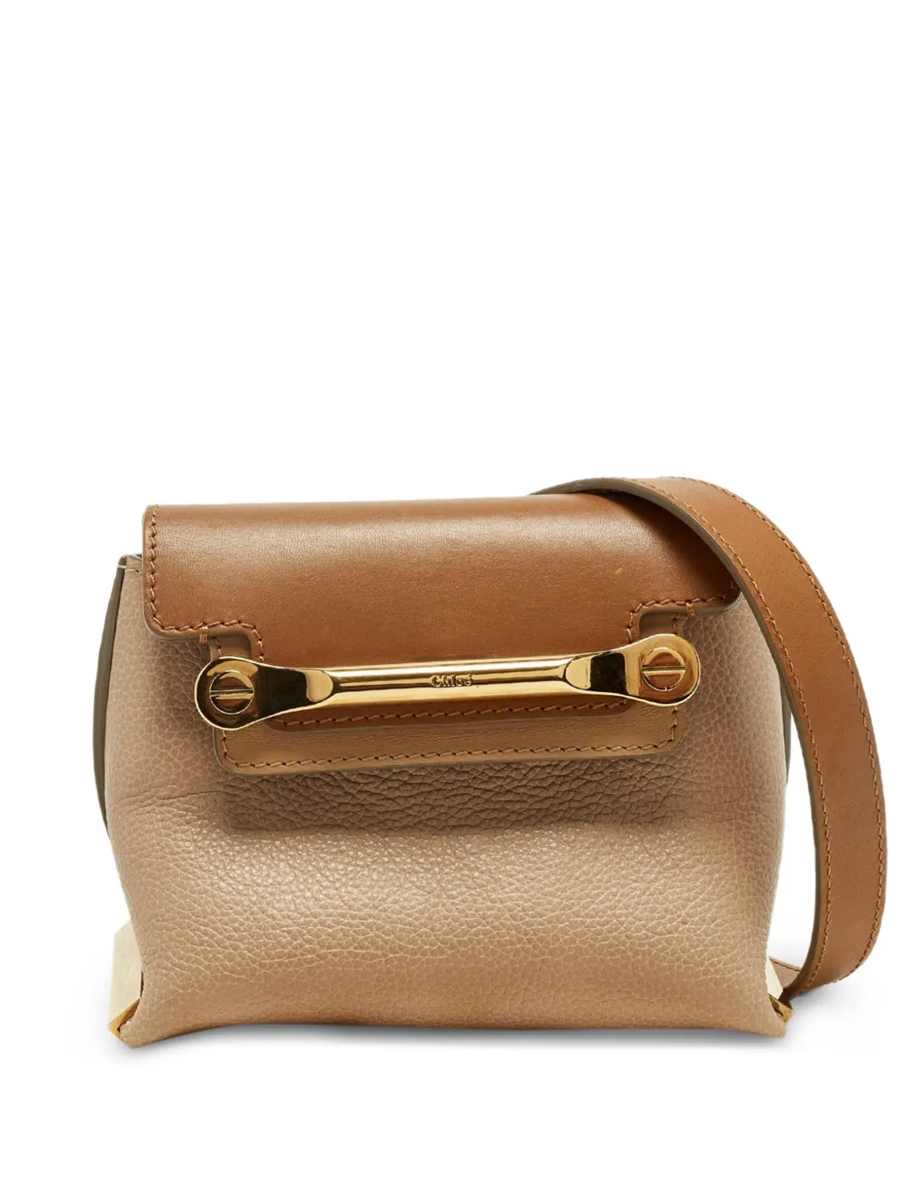 Chloé Pre-Owned mini Clare leather crossbody bag - Toni neutri
