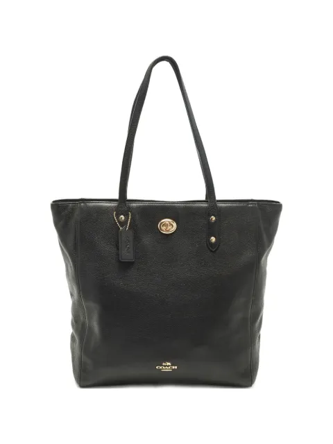 Coach leather tote bag