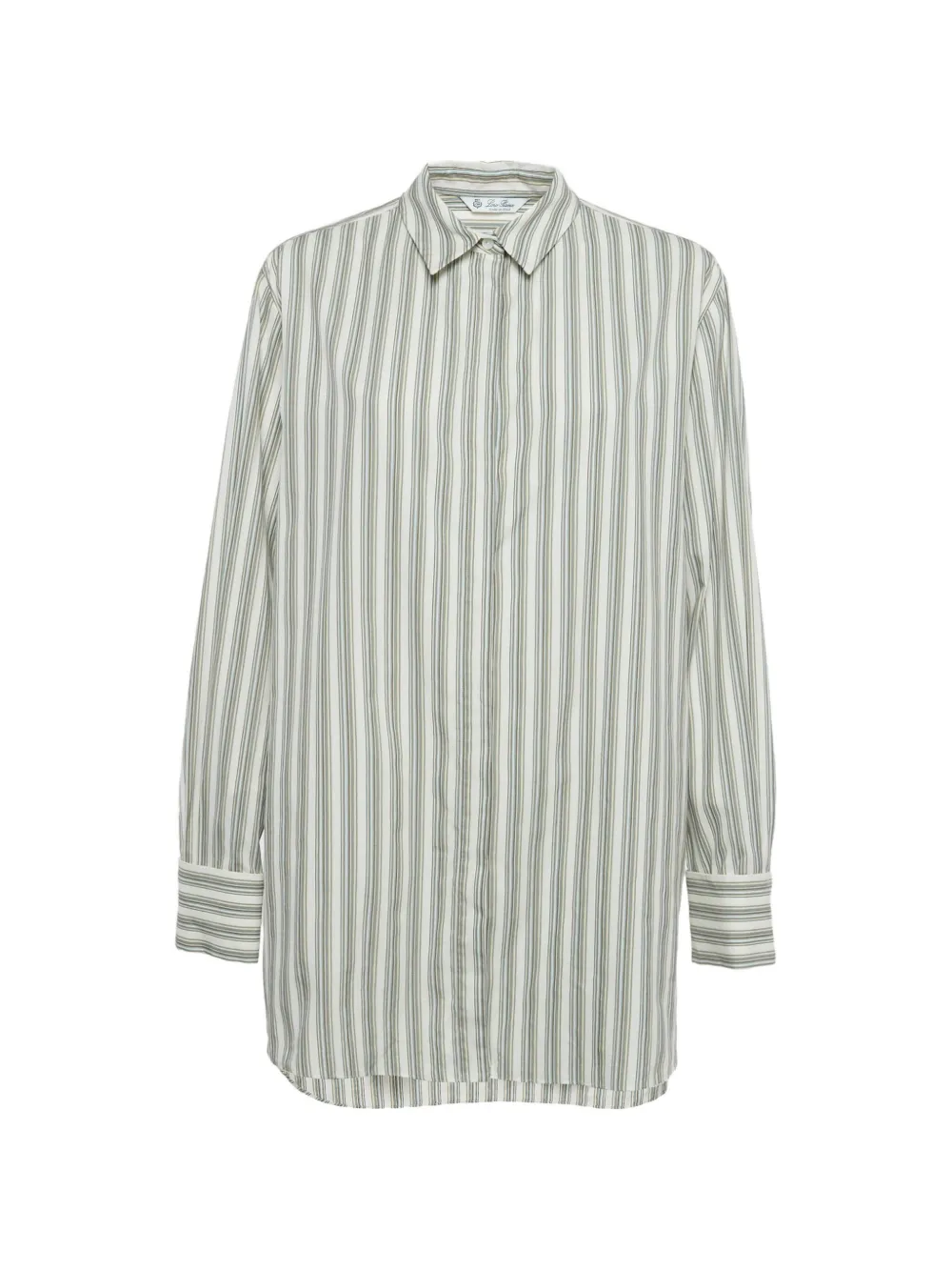 Loro Piana Pre-Owned striped cotton shirt - Bianco