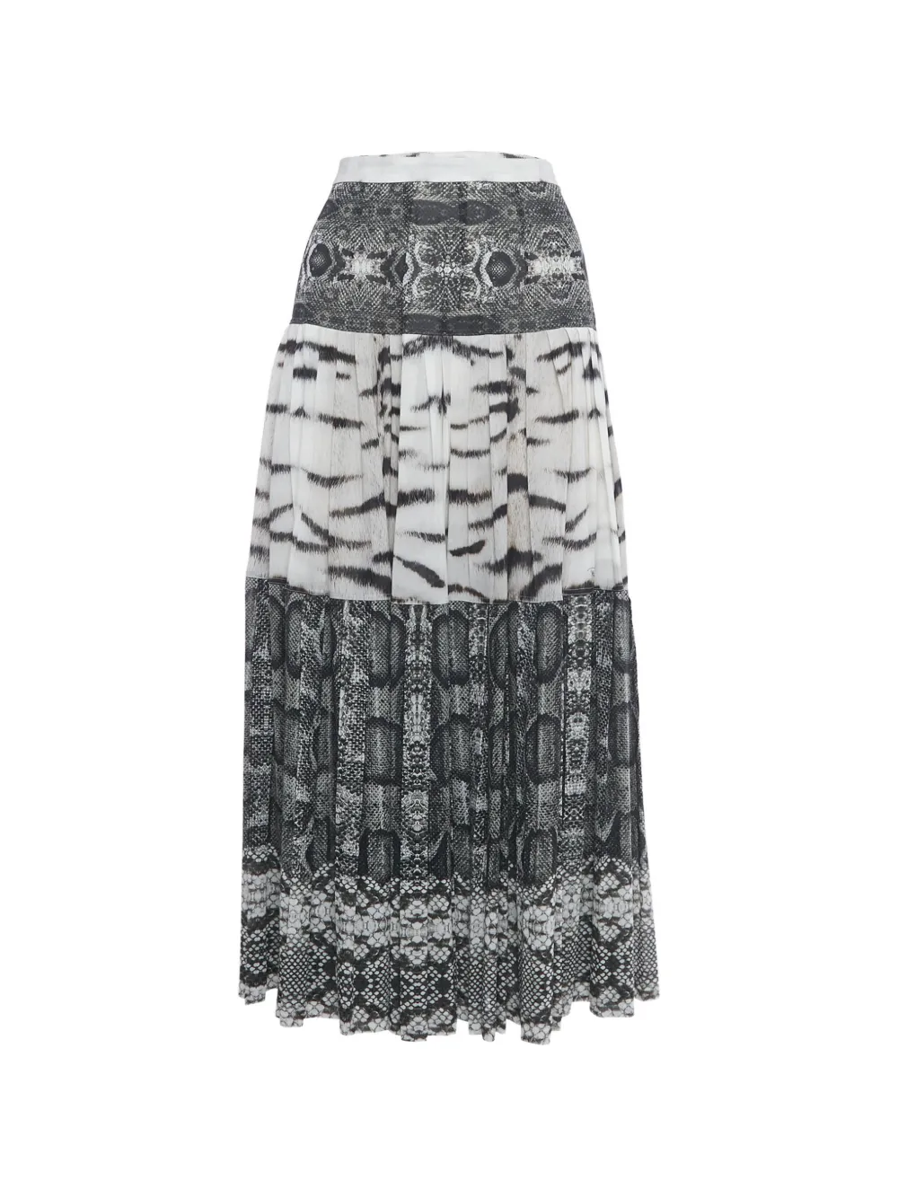 Roberto Cavalli Gonna lunga con stampa - Grigio