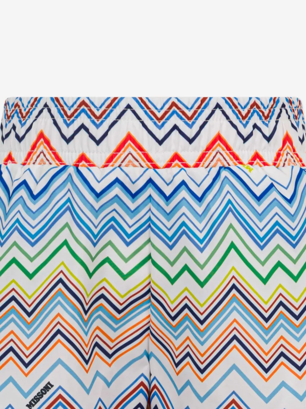 Missoni Kids Shorts met zigzag-patroon Wit