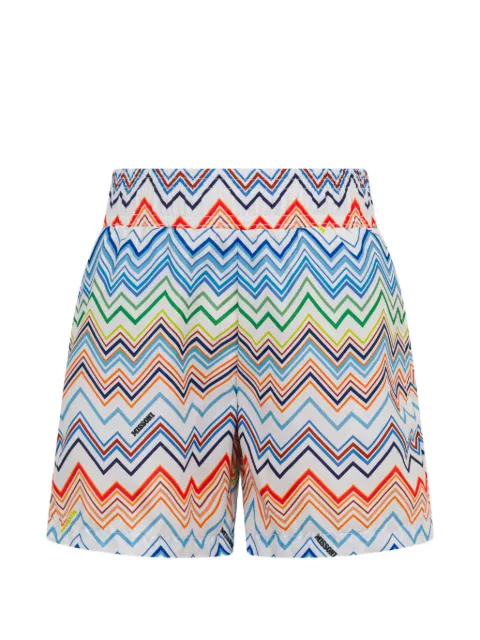 Missoni Kids zigzag-pattern shorts