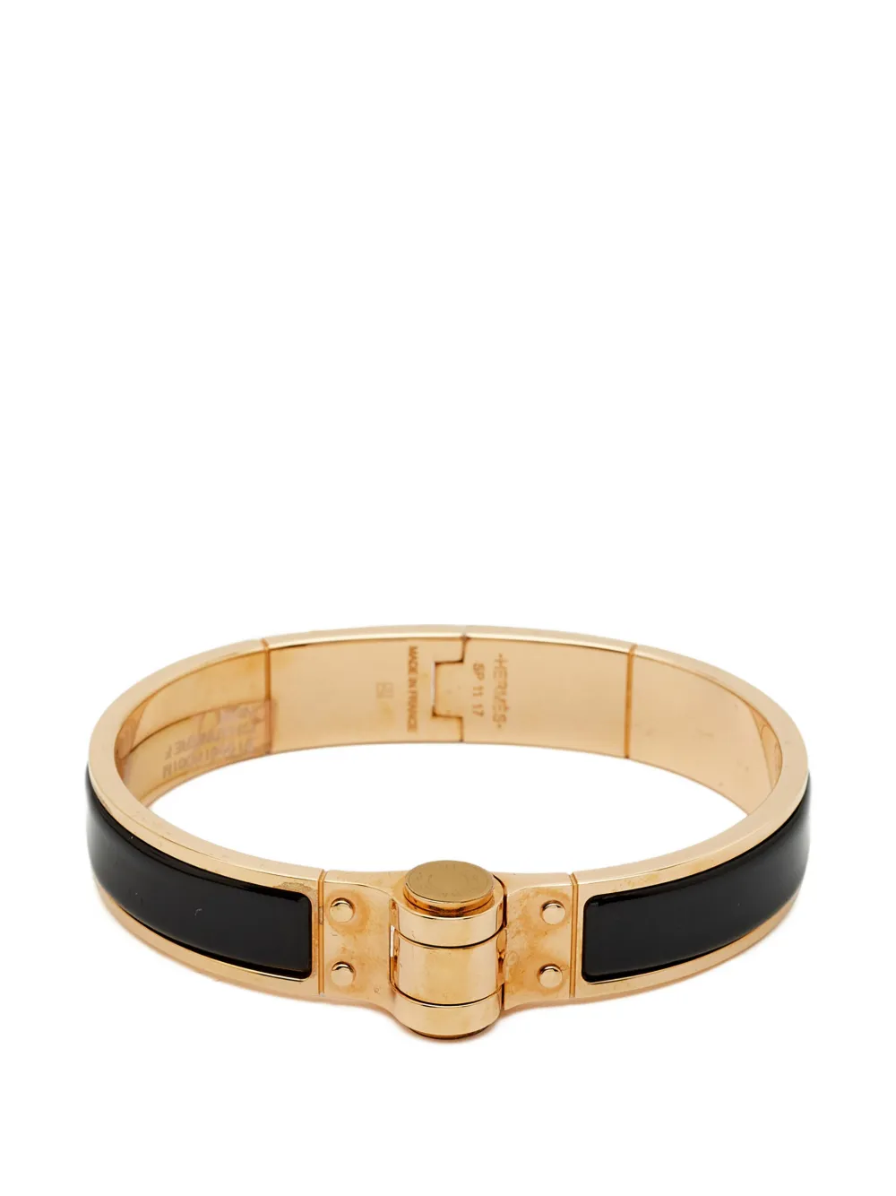Hermès Pre-Owned hinged inlay bracelet - Rosa