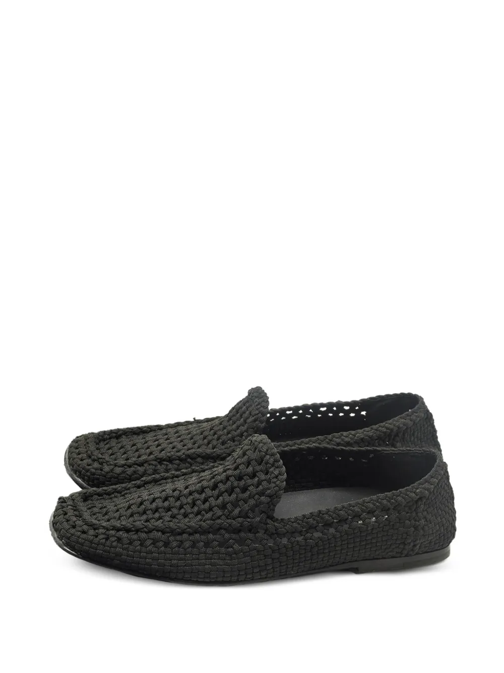 Dolce & Gabbana Pre-Owned crochet slip-on loafers - Schwarz