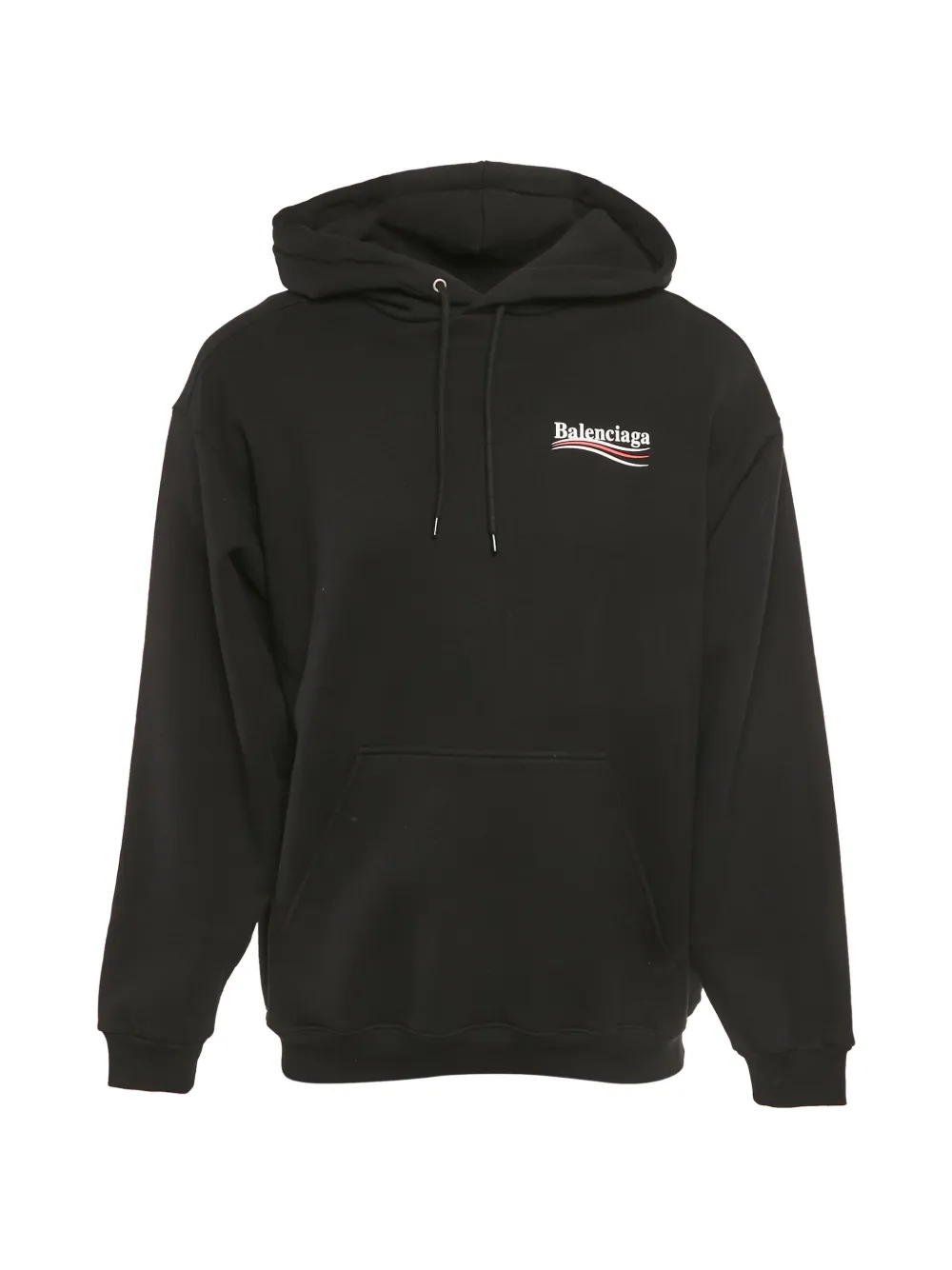 Balenciaga Pre-Owned logo-print hoodie – Black