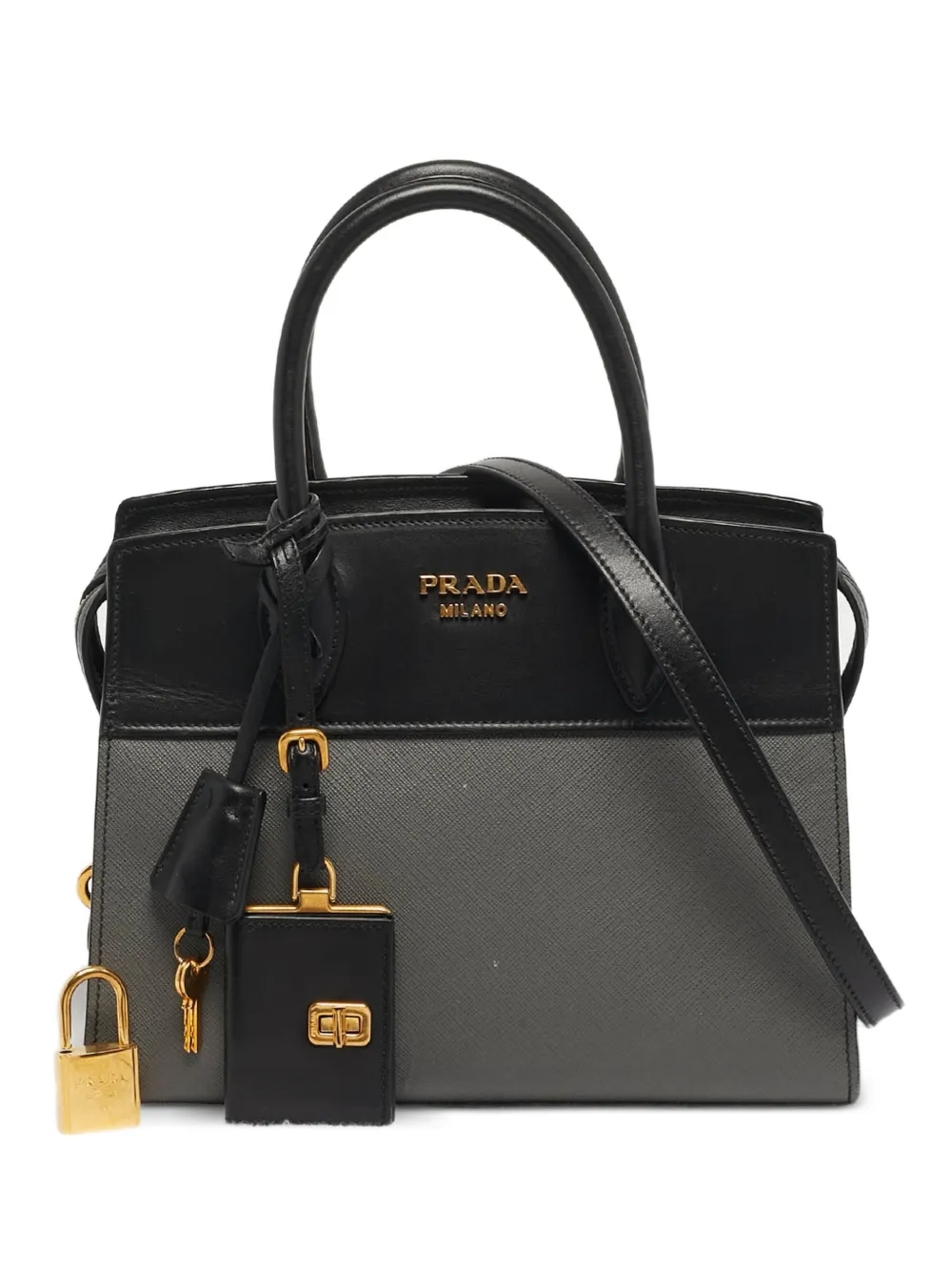 Prada Pre-Owned Esplanade two-tone tote bag - Grigio