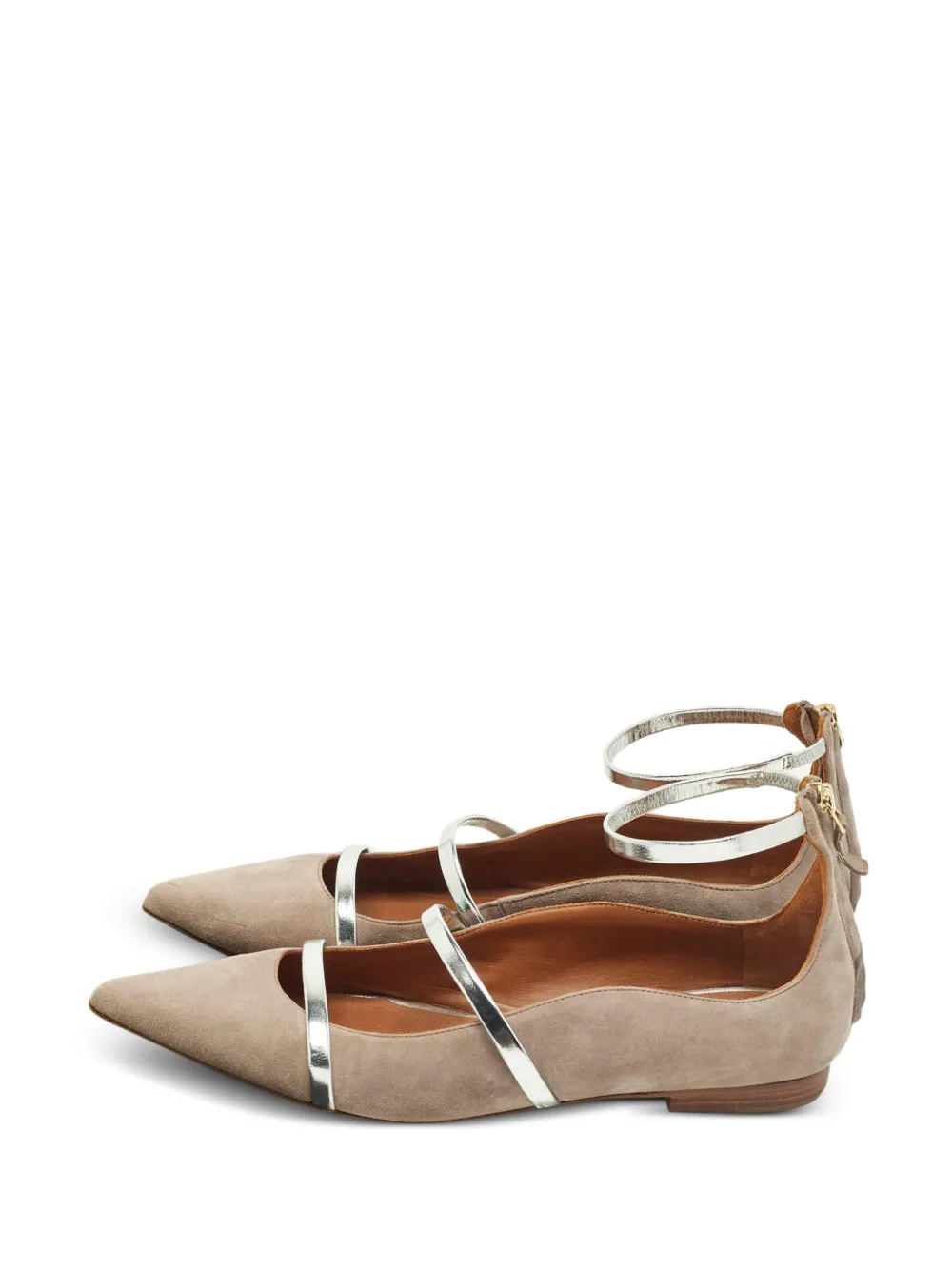 Malone Souliers Robyn point-toe flat ballet - Toni neutri