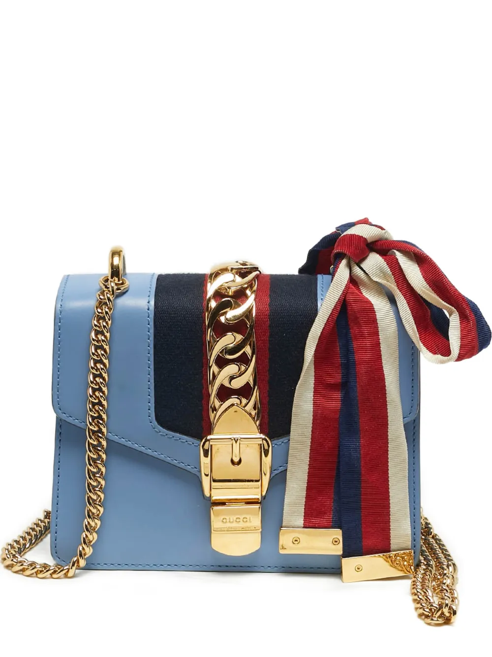 Gucci Pre-Owned mini Sylvie chain shoulder bag - Blu