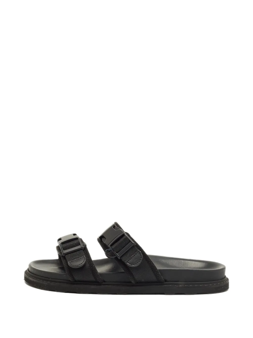 Bottega Veneta Pre-Owned logo-detail strap sandals - Nero