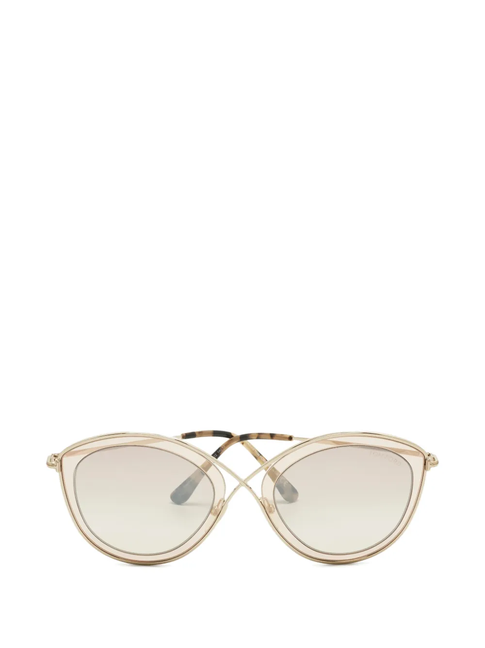 TOM FORD mirrored butterfly sunglasses - Oro