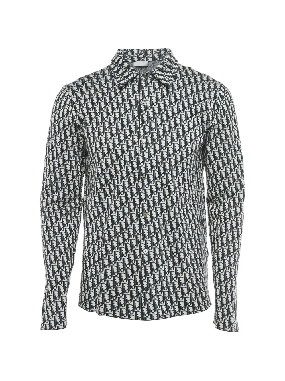 Christian Dior Pre-Owned Oblique motif shirt - Bianco