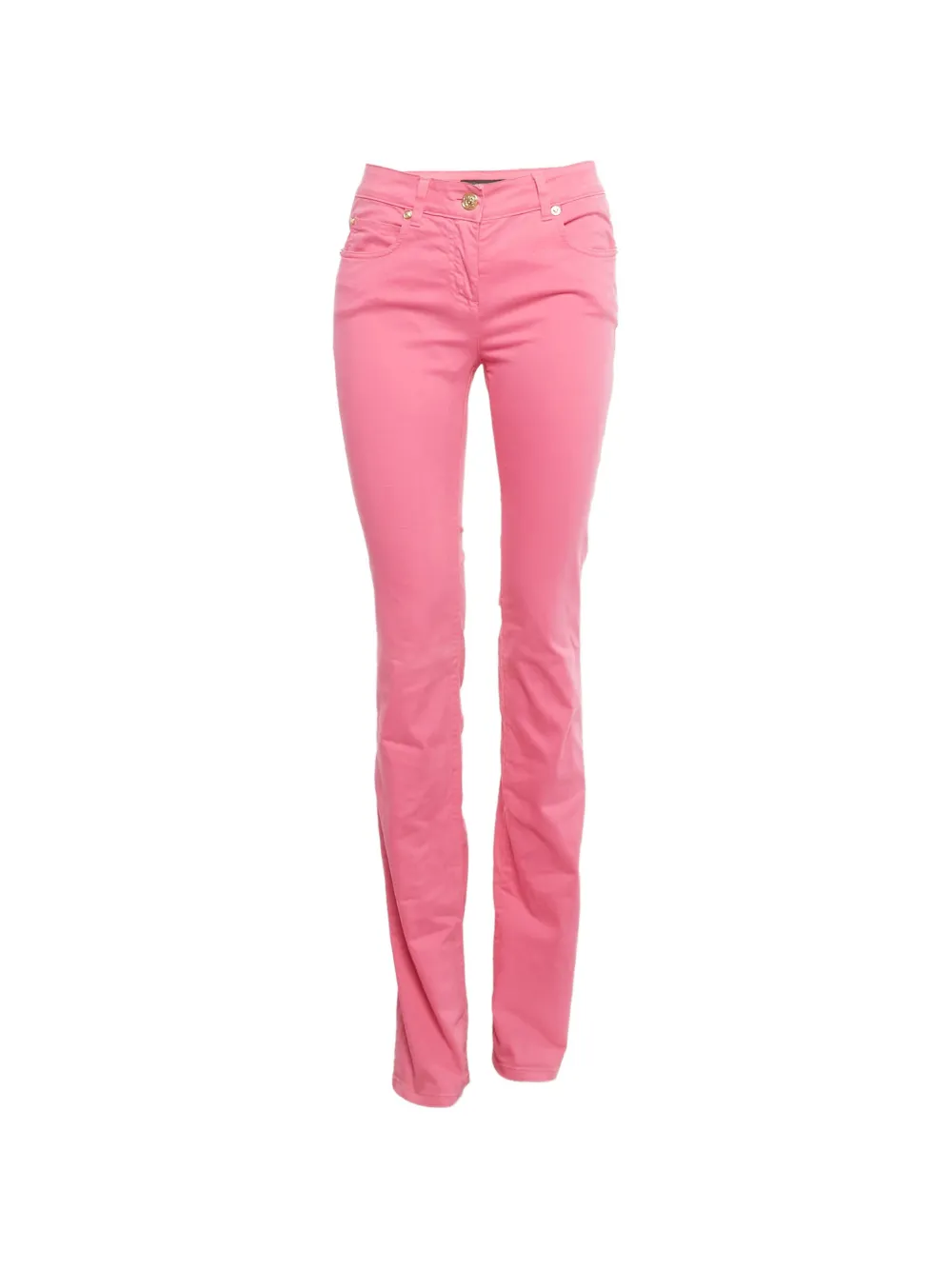 Versace Pre-Owned Jeans con bottoni Medusa - Rosa