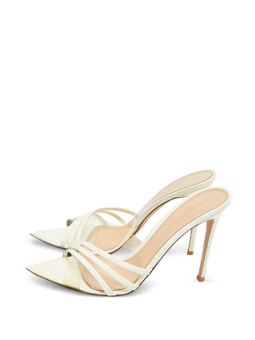 Gianvito Rossi patent-leather sandals - Weiß